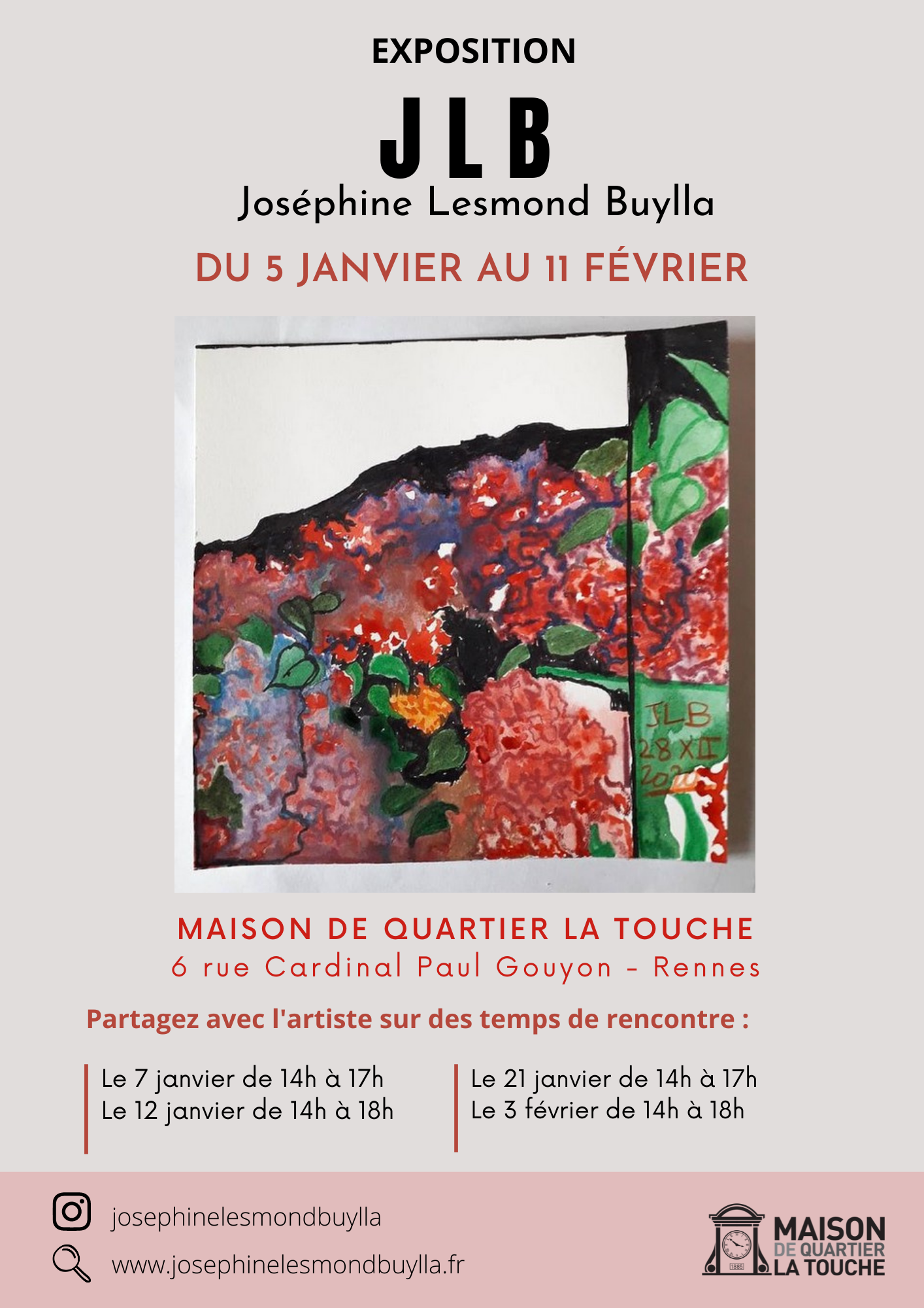 Exposition – Joséphine Lesmond Buylla