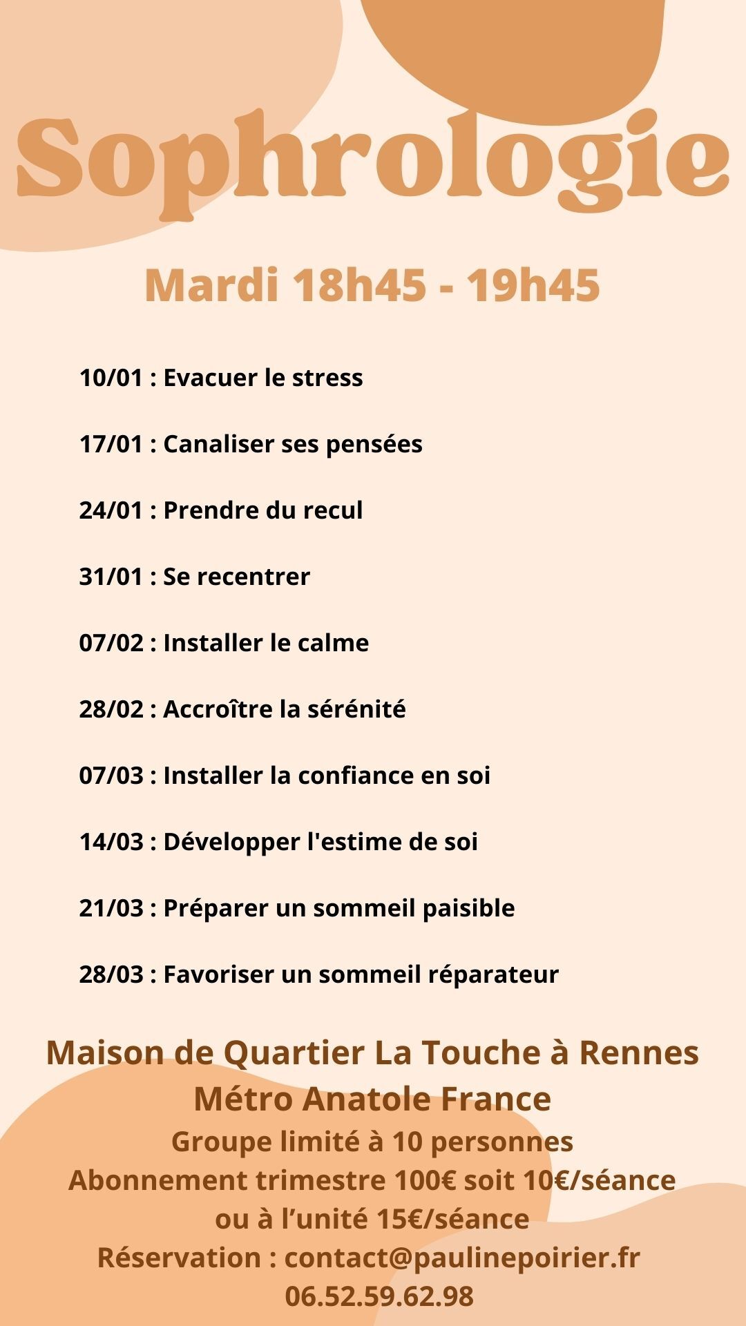 Cours de Sophrologie
