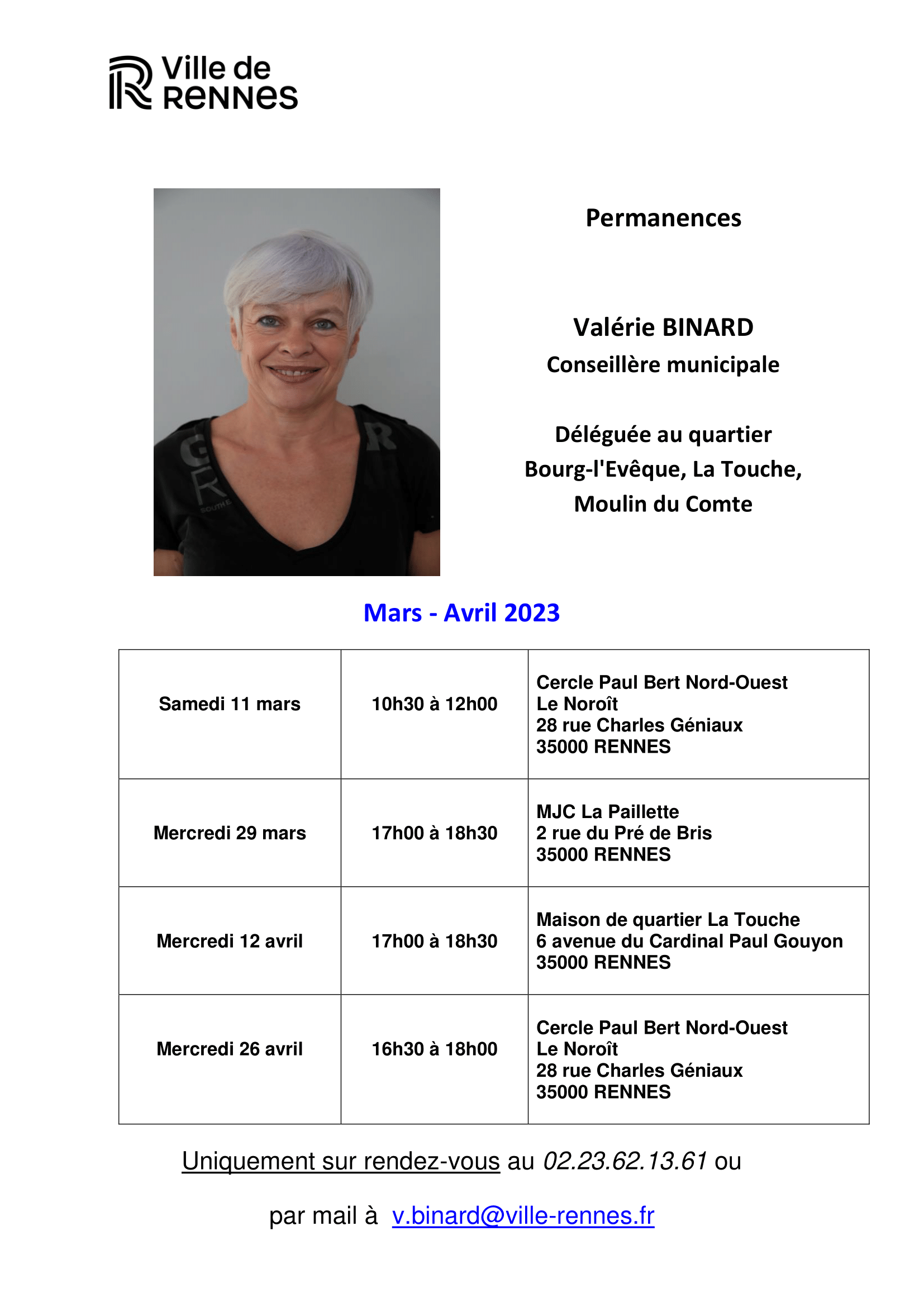 Permanences – Valérie BINARD