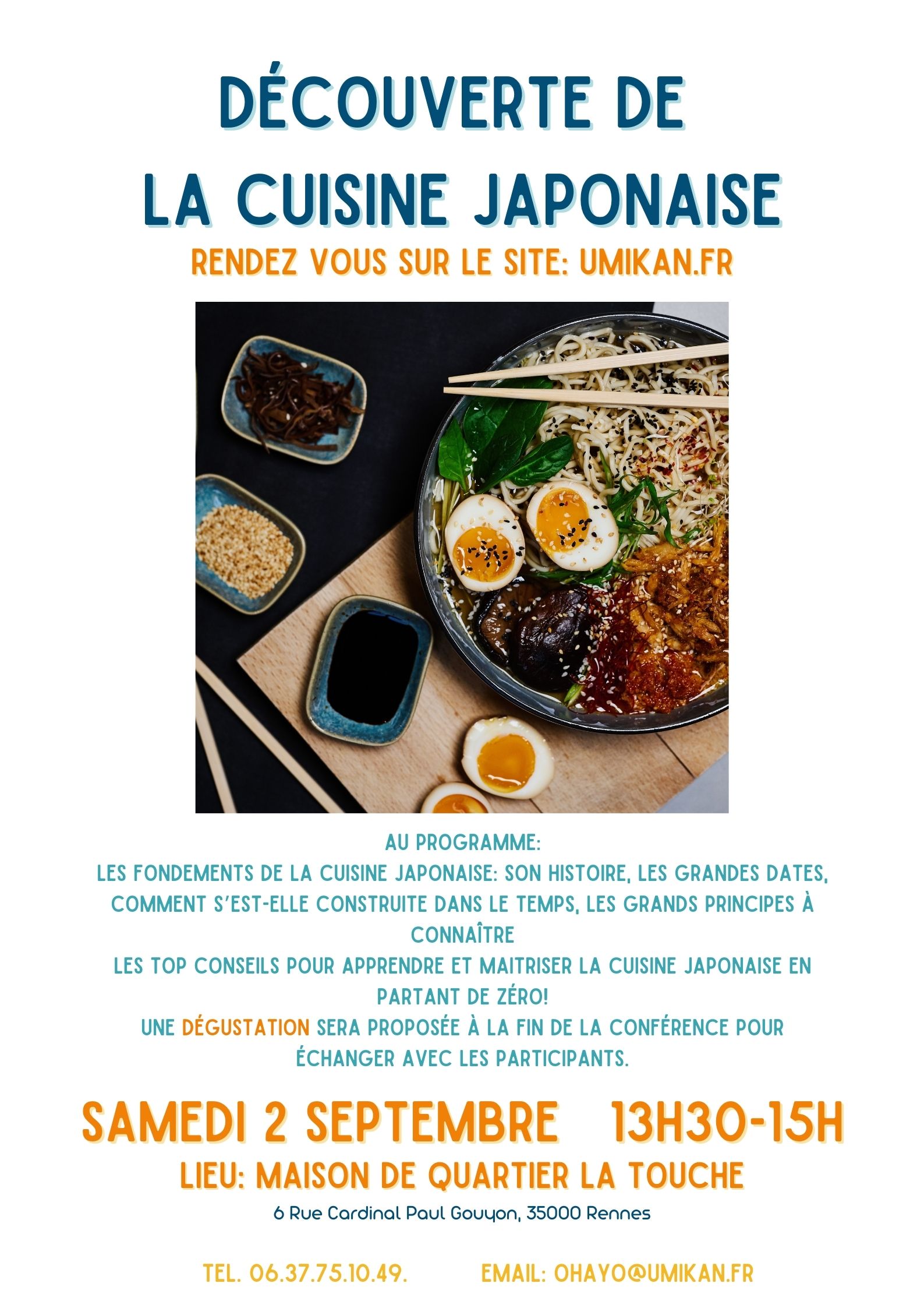 Cours de cuisine japonaise