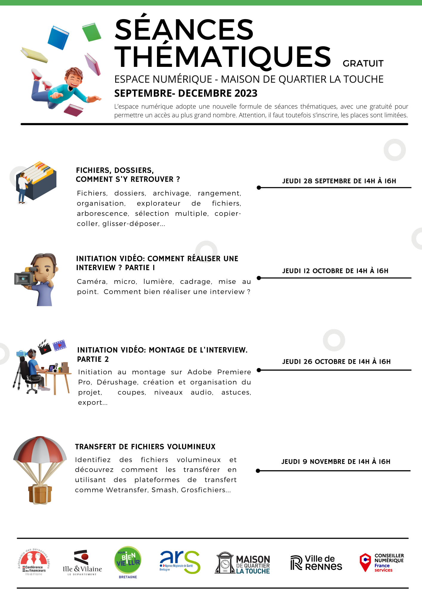 Séances Thématiques Septembre – Décembre 2023