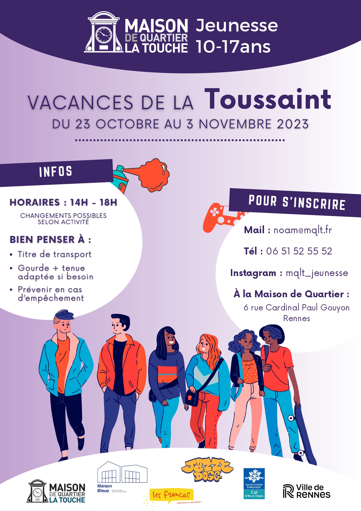 Programmation Jeunesse – Vacances d’Automne