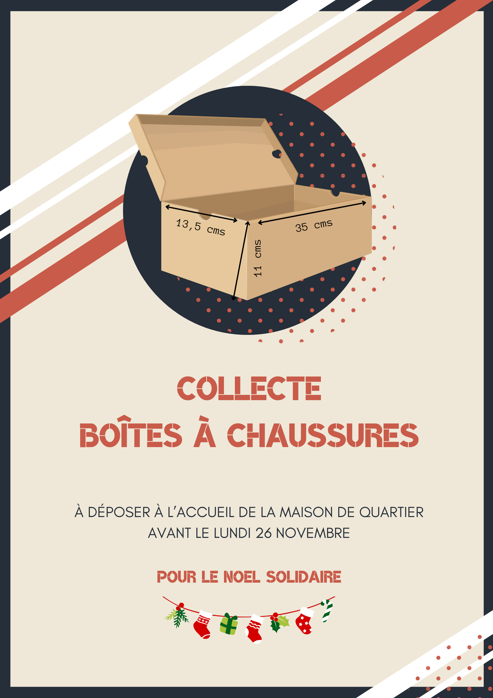 Collecte de boîtes à chaussures