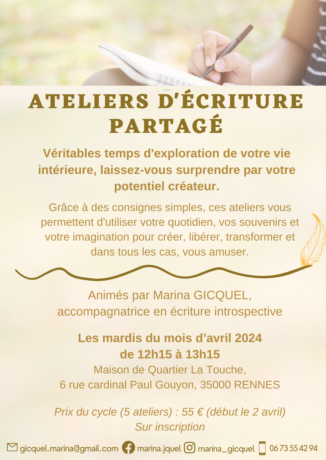 Atelier d’écriture partagé