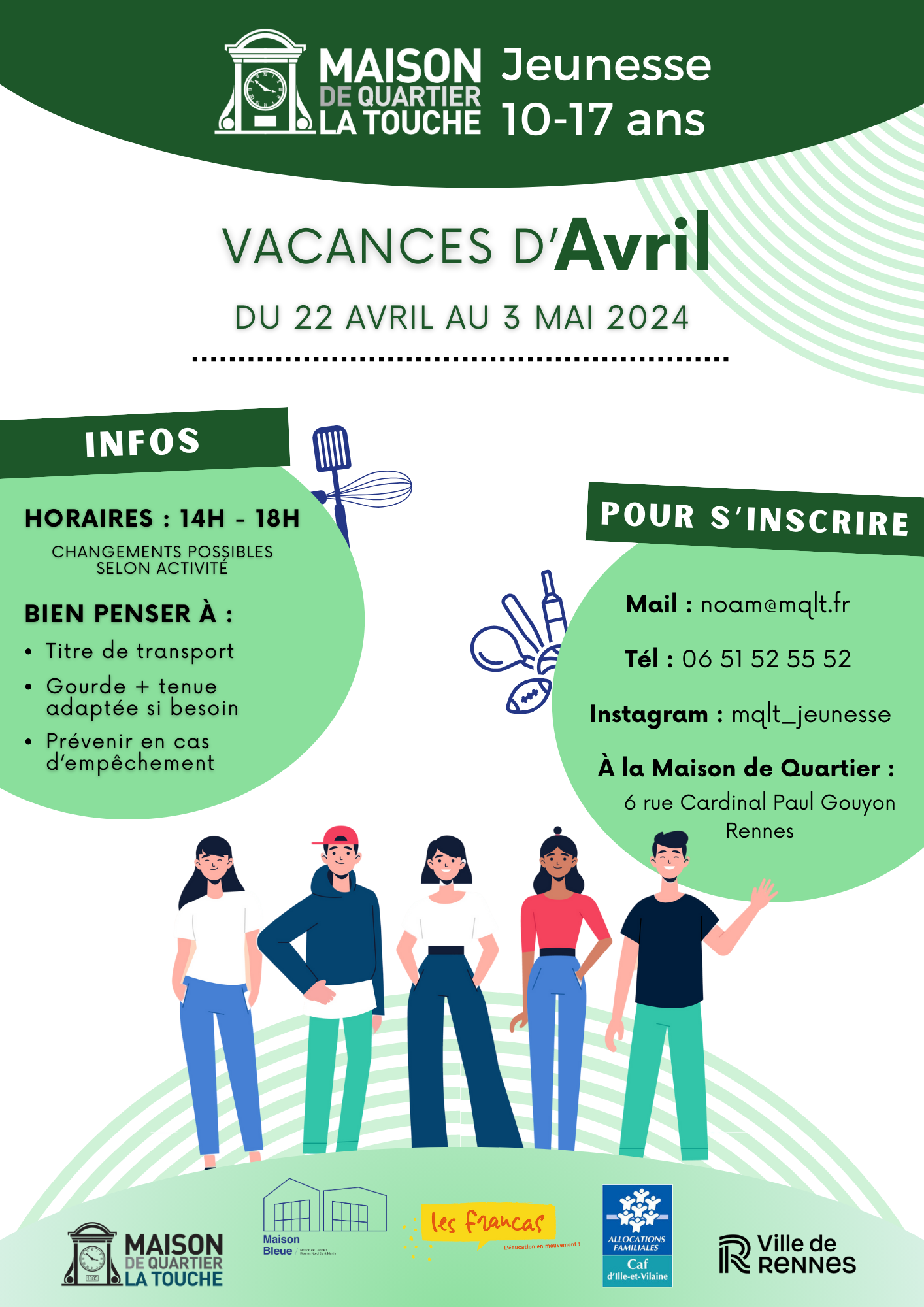 Programmation Jeunesse – vacances d’Avril