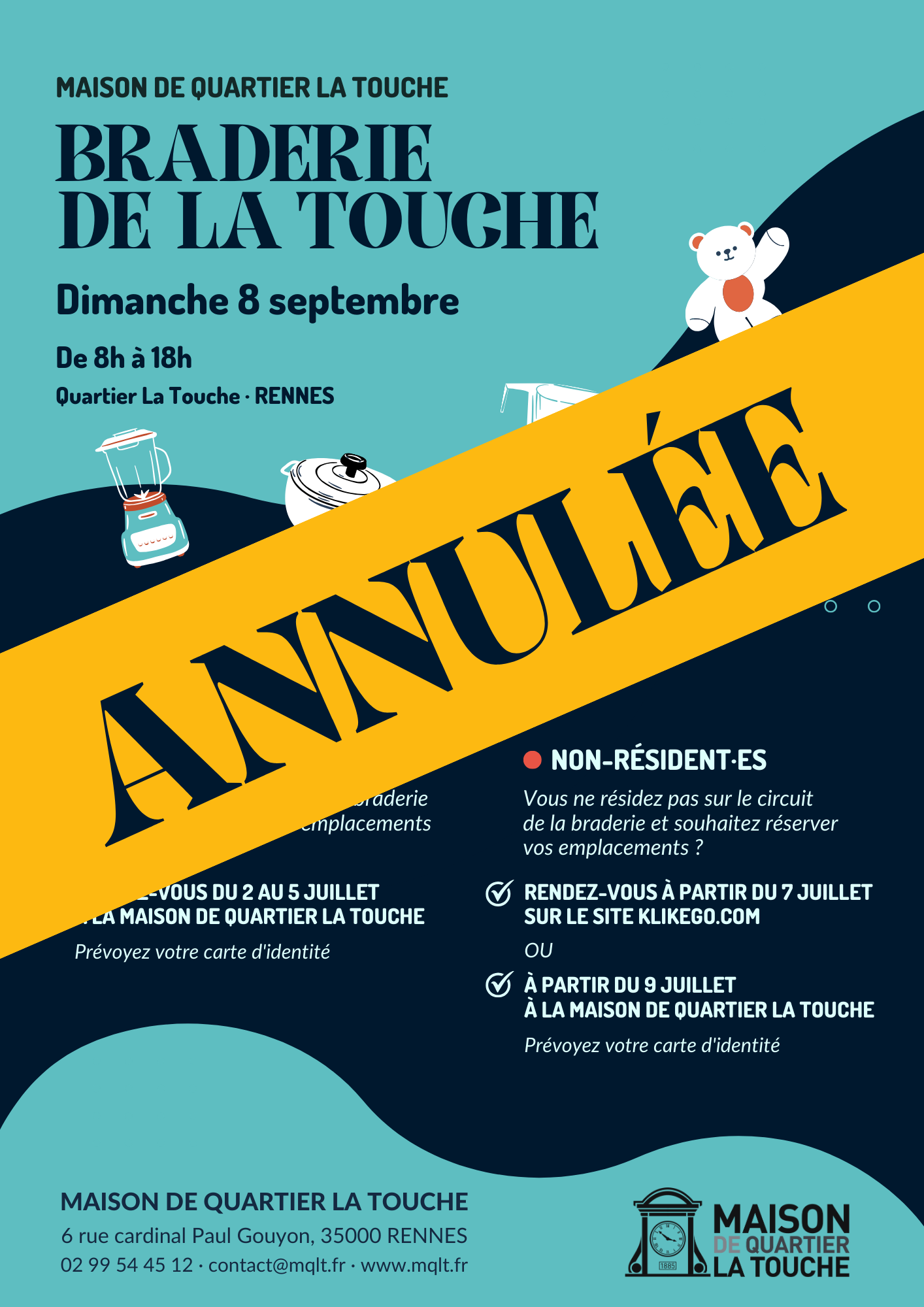 Braderie La Touche – Dimanche 8 septembre – Annulée