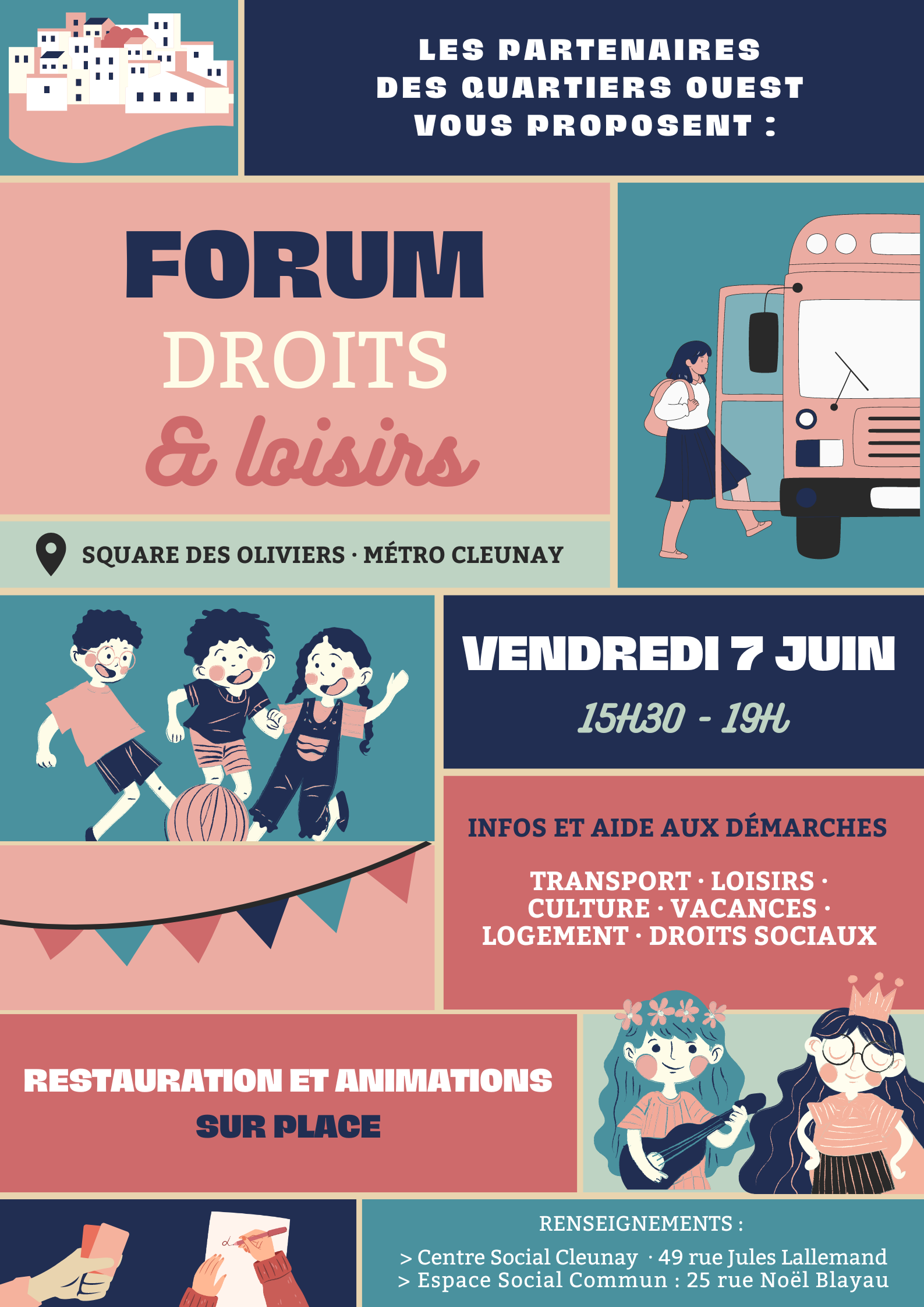 Forum accès droits et loisirs – Vendredi 7 juin / 15h30 – 19h