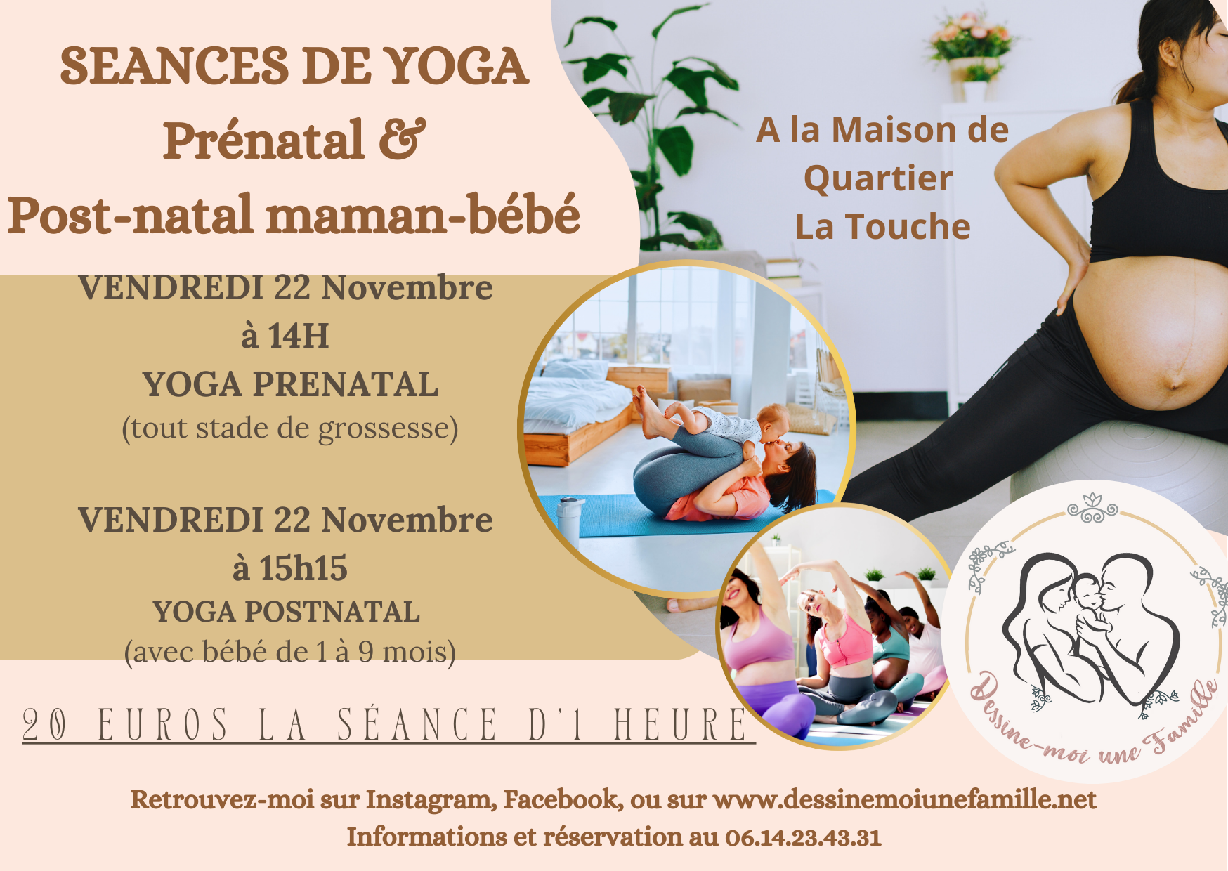 Séance yoga Pré-natal et Post-natal Maman – Bébé