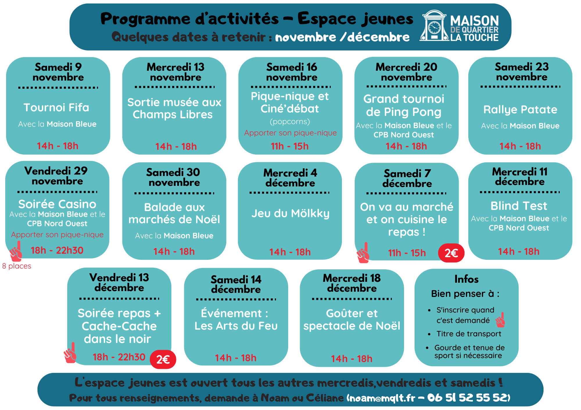 Prog jeunesse novembre/décembre 2024