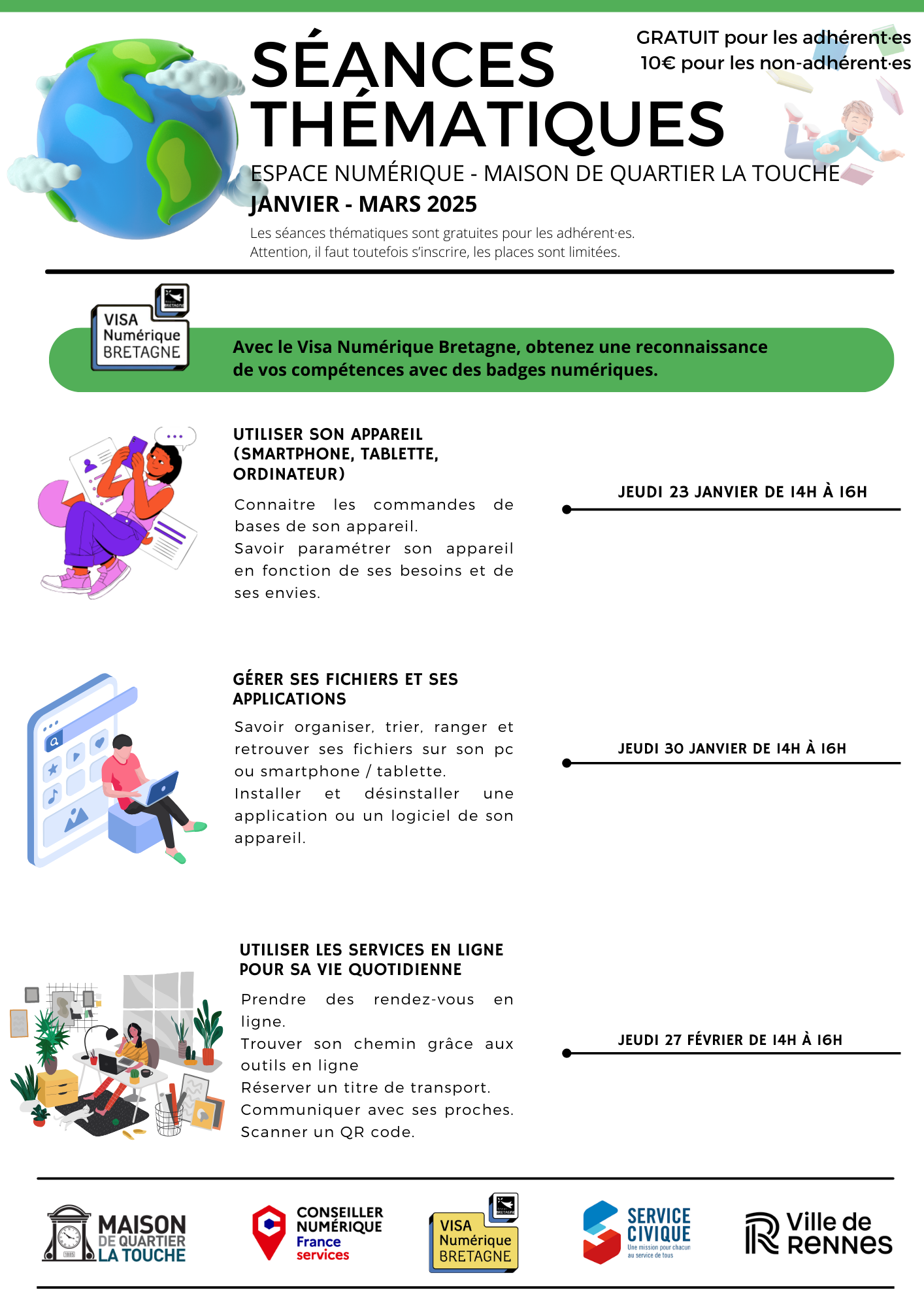 Séances Thématique Janvier – Mars 2025