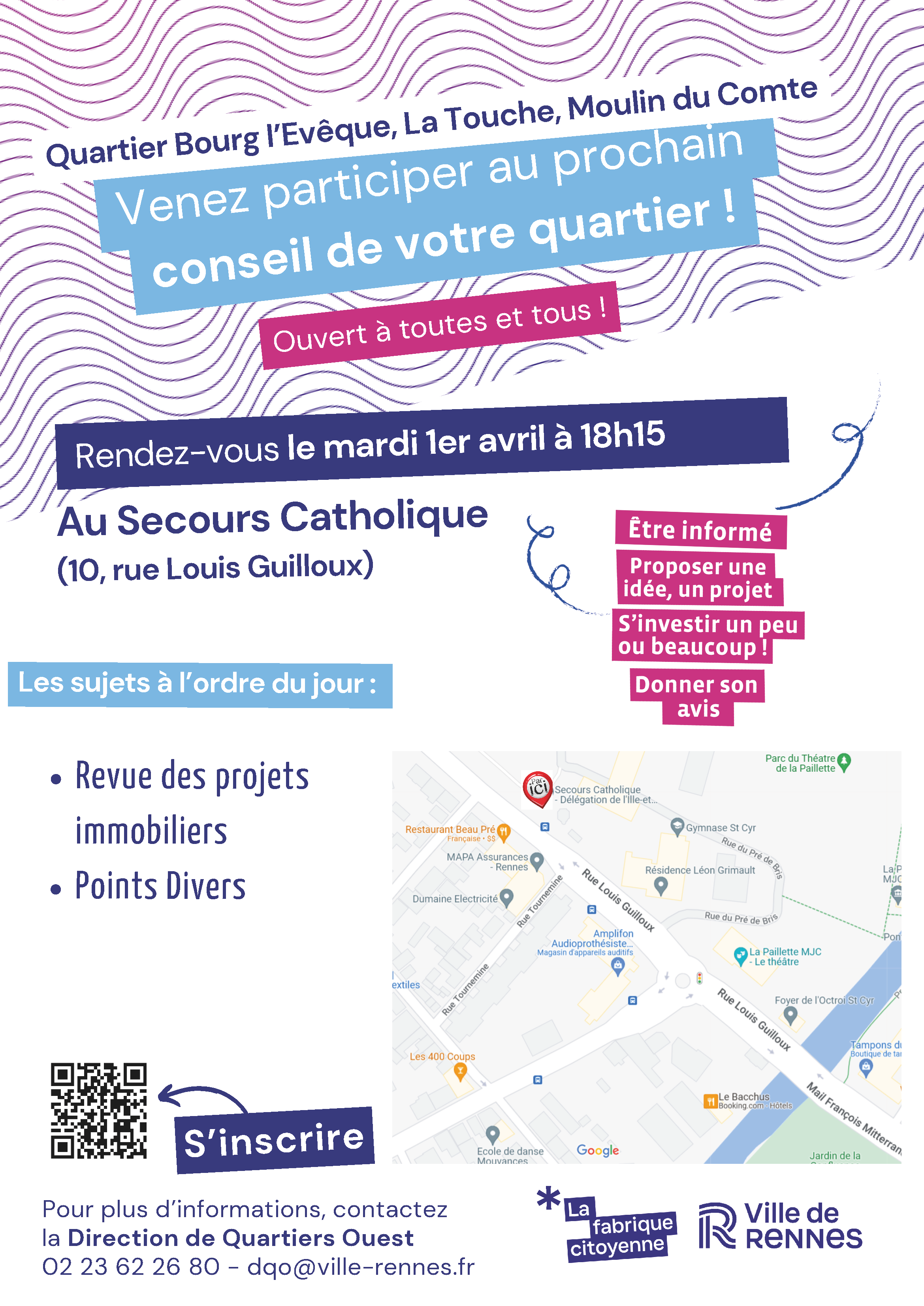 Conseil de Quartier 3 – Mardi 1er avril 2025